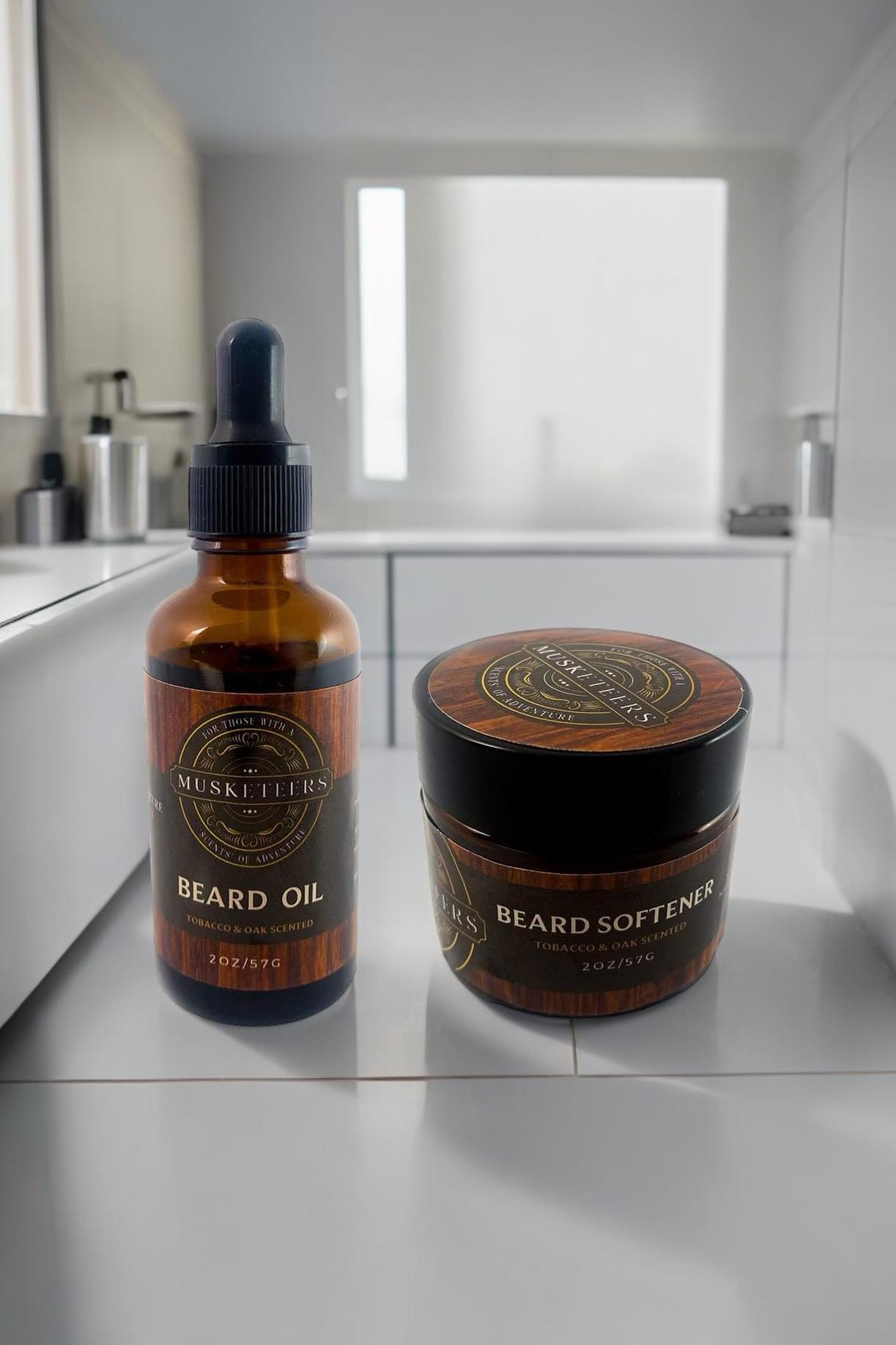 BEARD BUNDLE - Beard Balm & Beard Oil - Tobacco & Oak Scented