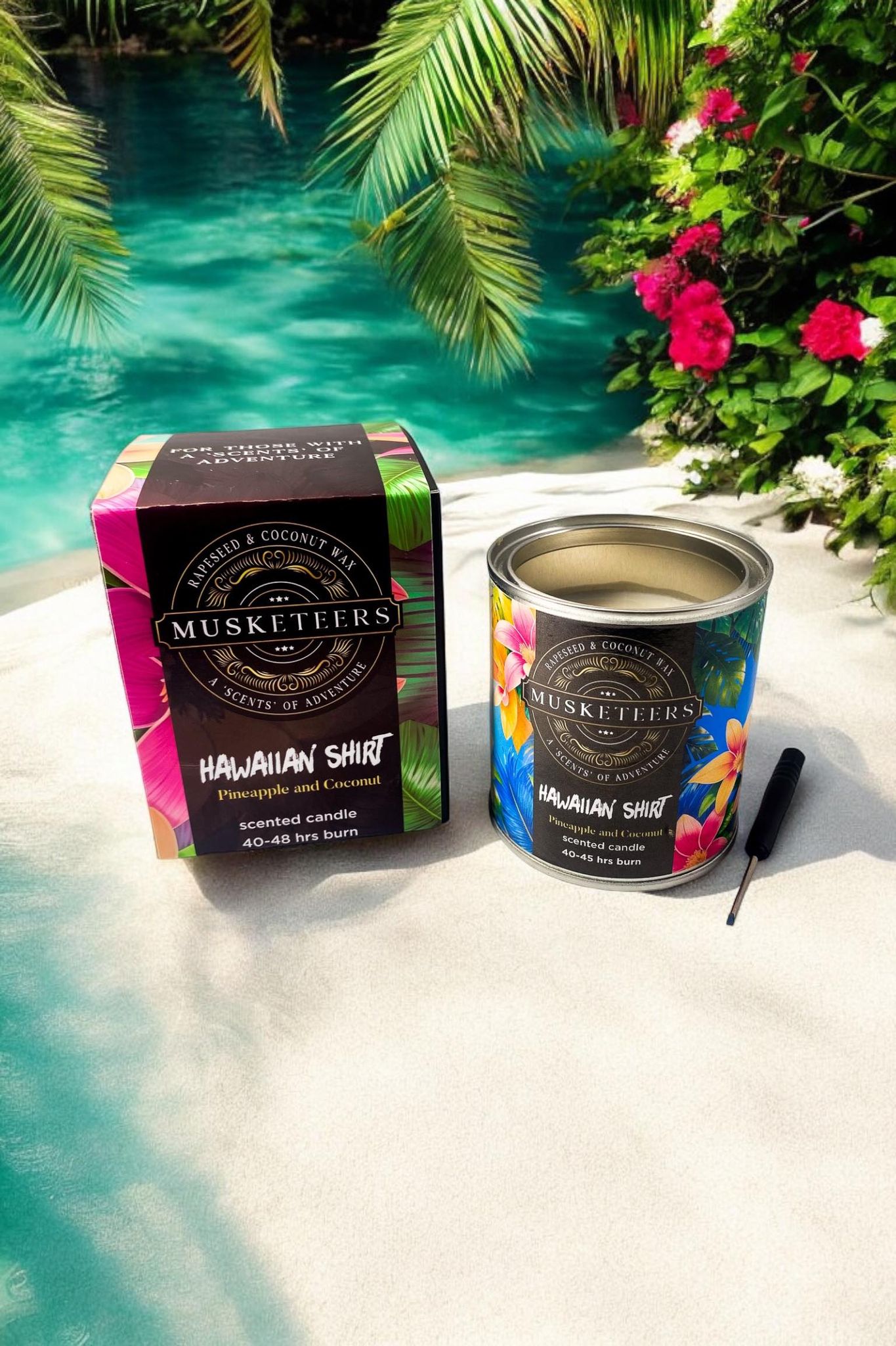 Hawaiian Shirt - Pineapple & Coconut Candle (Wholesale)