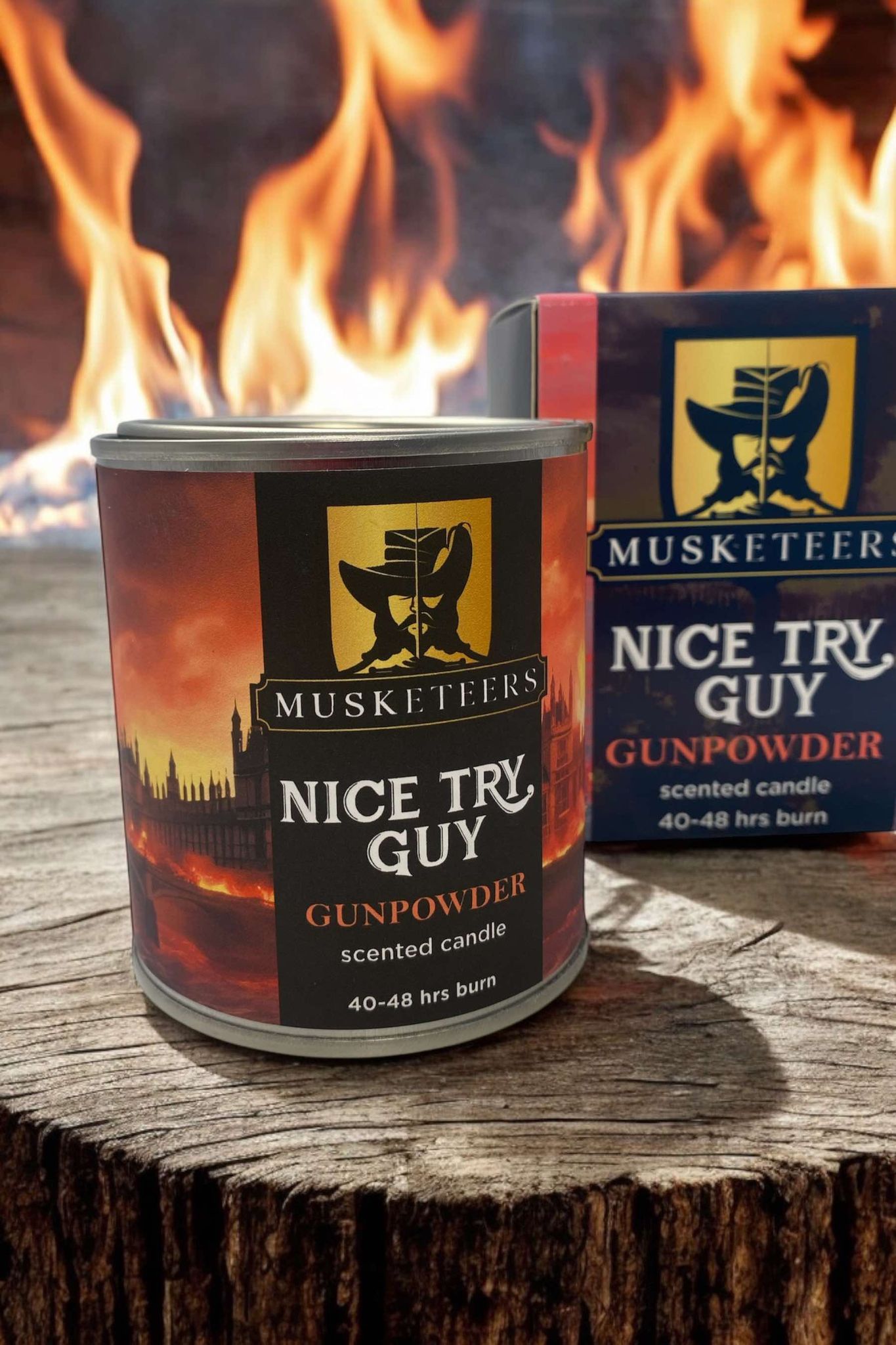 Nice Try, Guy - Gunpowder Scented Candle - Guy Fawkes/Bonfire Night Limited Edition