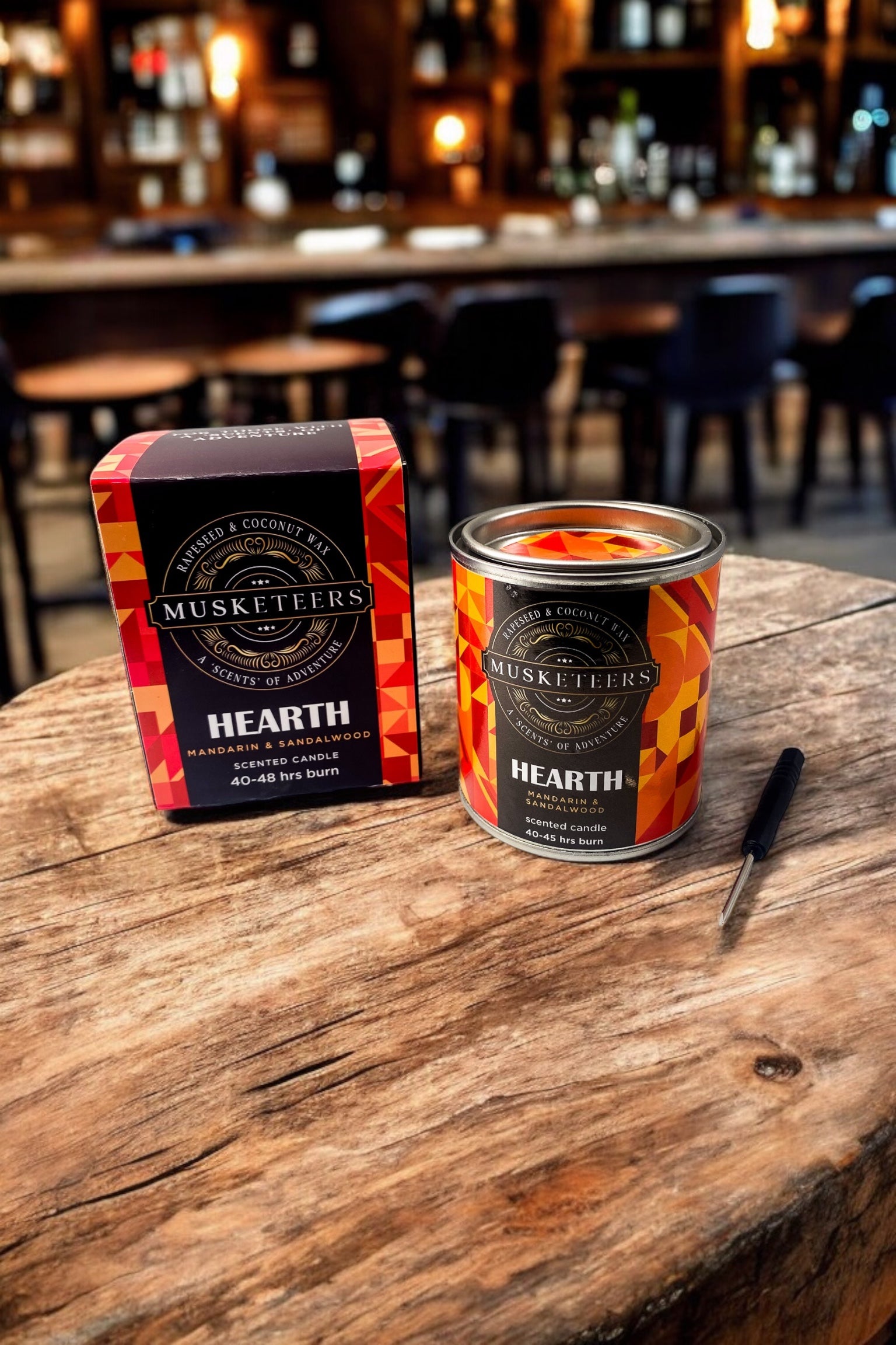 Hearth - Mandarin & Sandalwood Scented Candle (Wholesale)