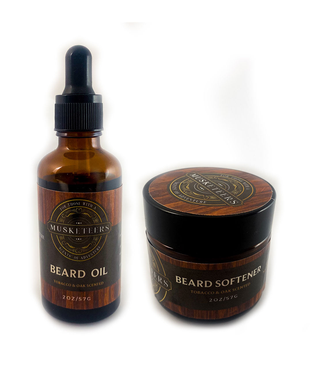 BEARD BUNDLE - Beard Balm & Beard Oil - Tobacco & Oak Scented