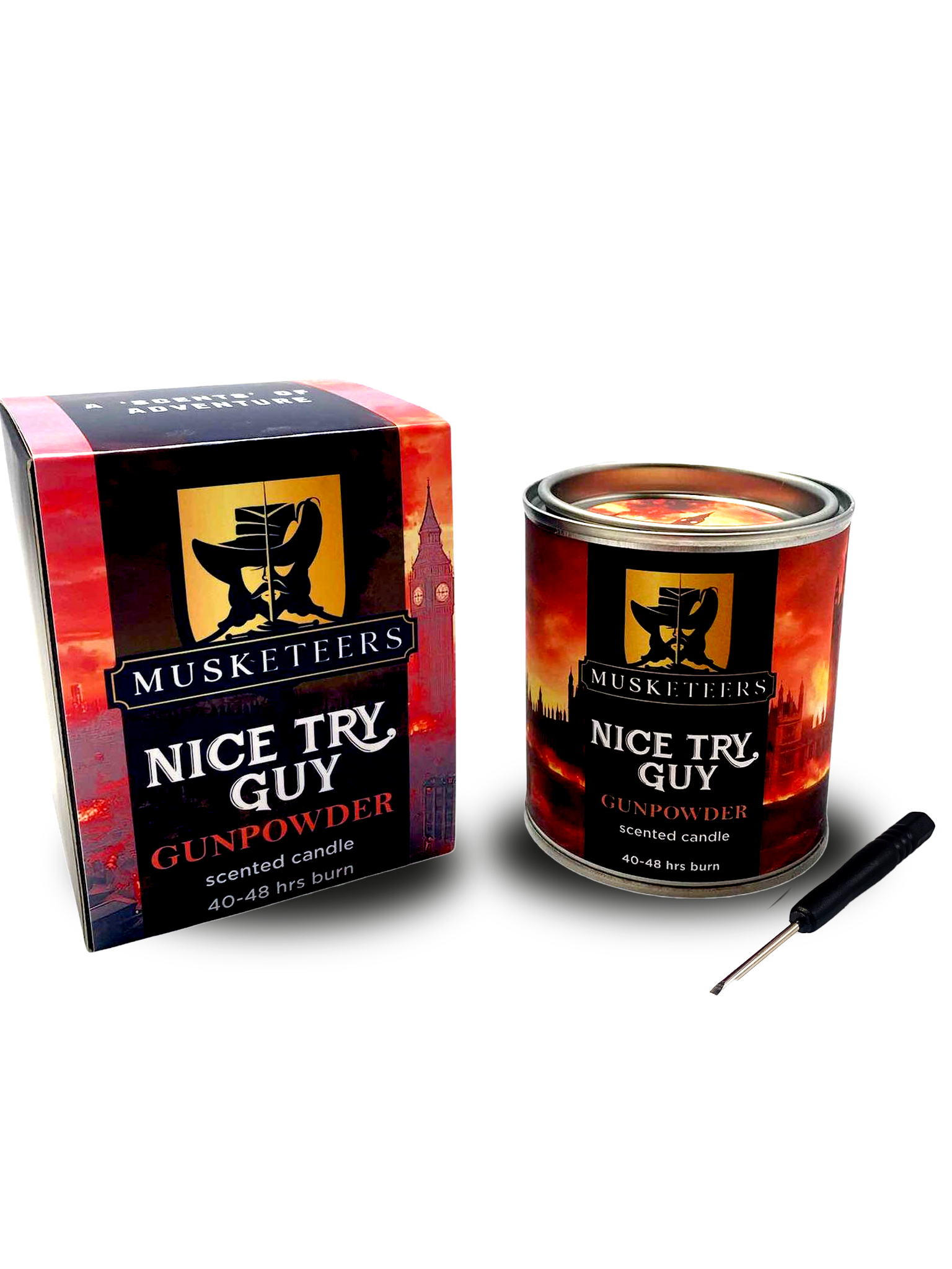 Nice Try, Guy - Gunpowder Scented Candle - Guy Fawkes/Bonfire Night Limited Edition